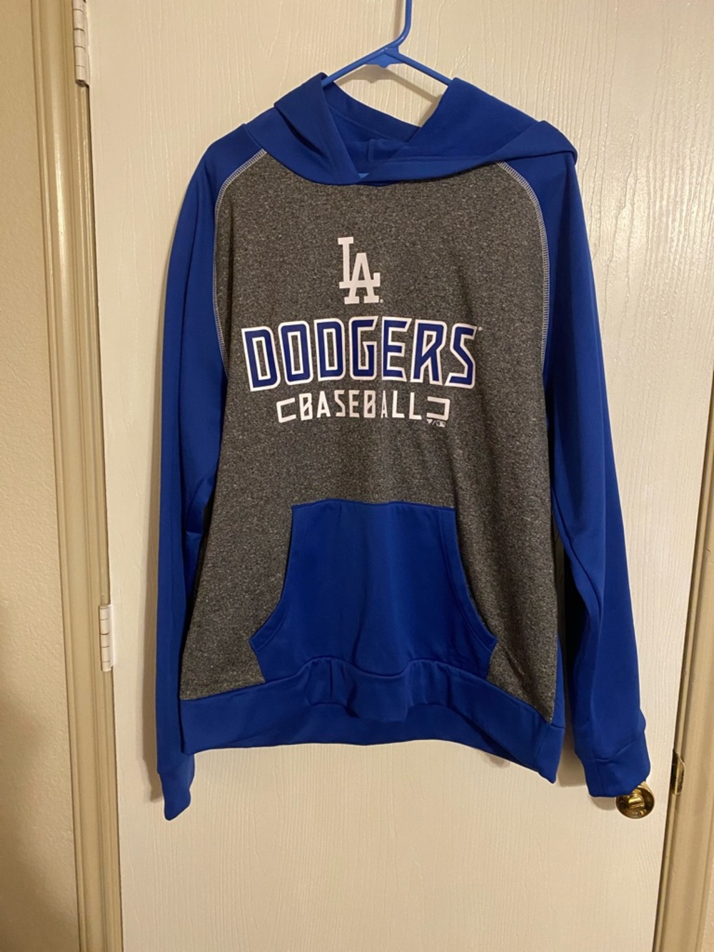 Fanatics Los Angeles Dodgers Blue and Gray Pullover Hoodie